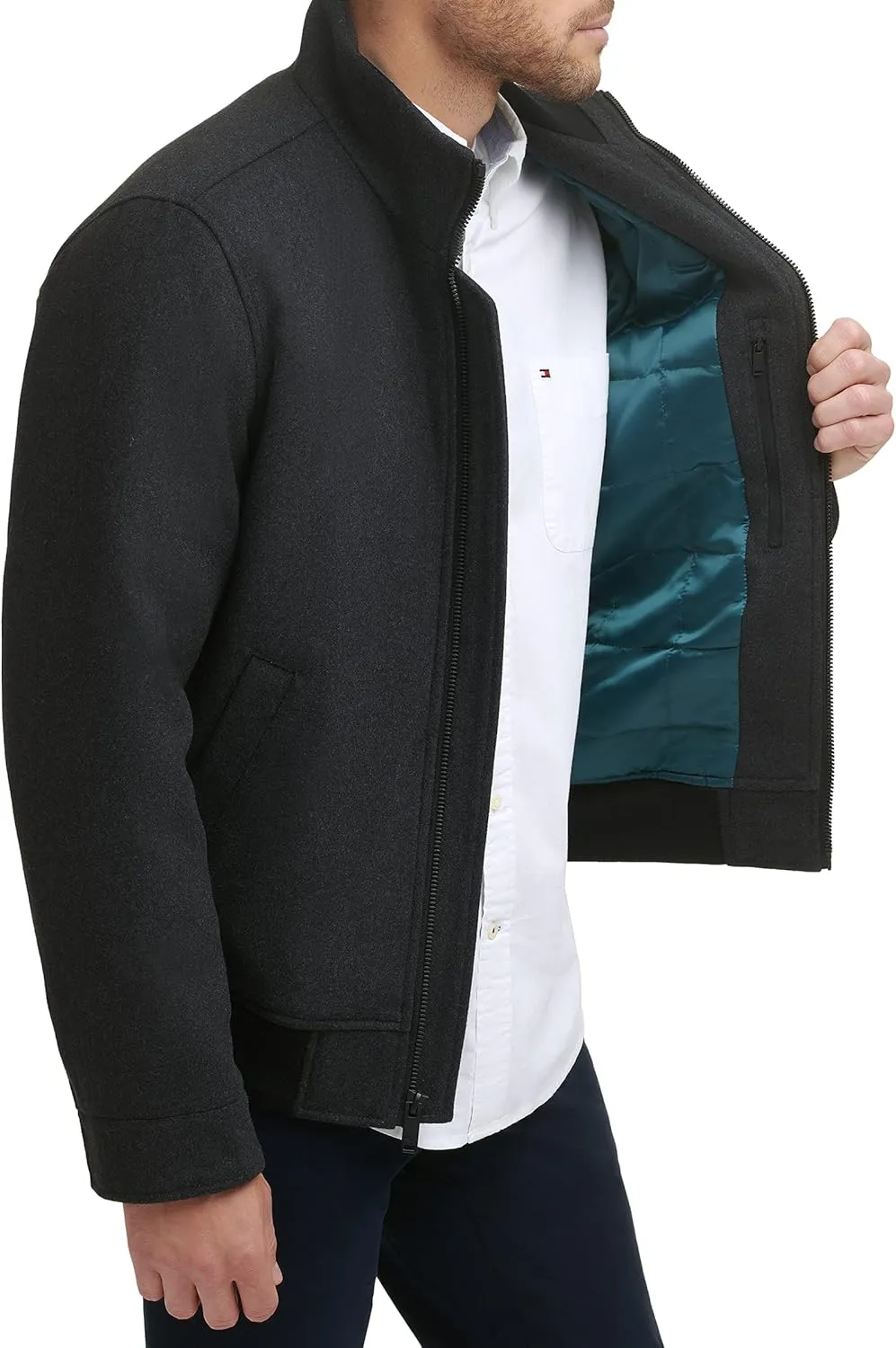 Dockers Men's Ron Wool Blend Bomber
