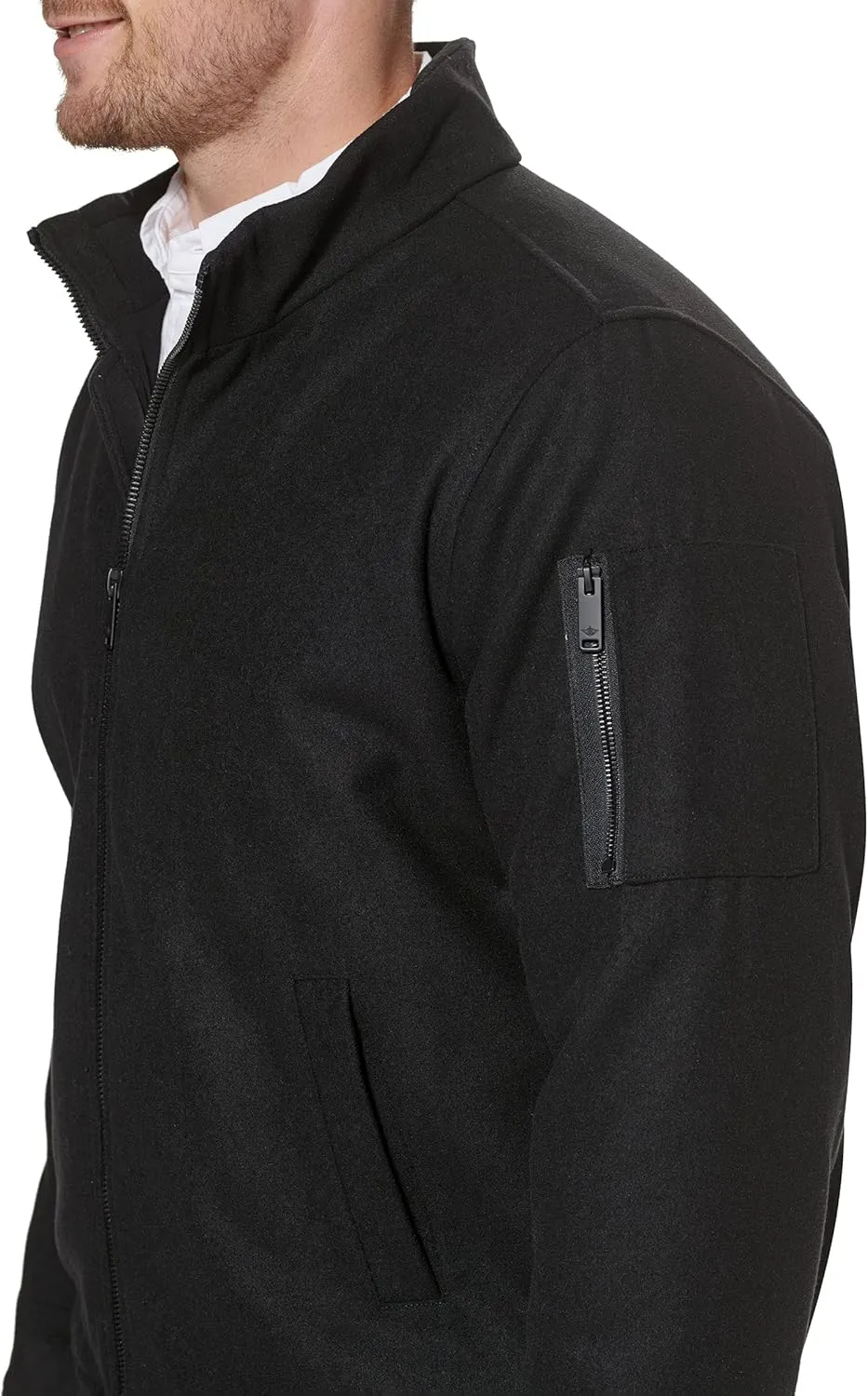 Dockers Men's Ron Wool Blend Bomber