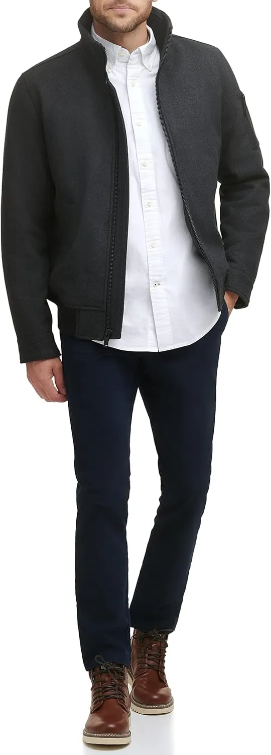 Dockers Men's Ron Wool Blend Bomber
