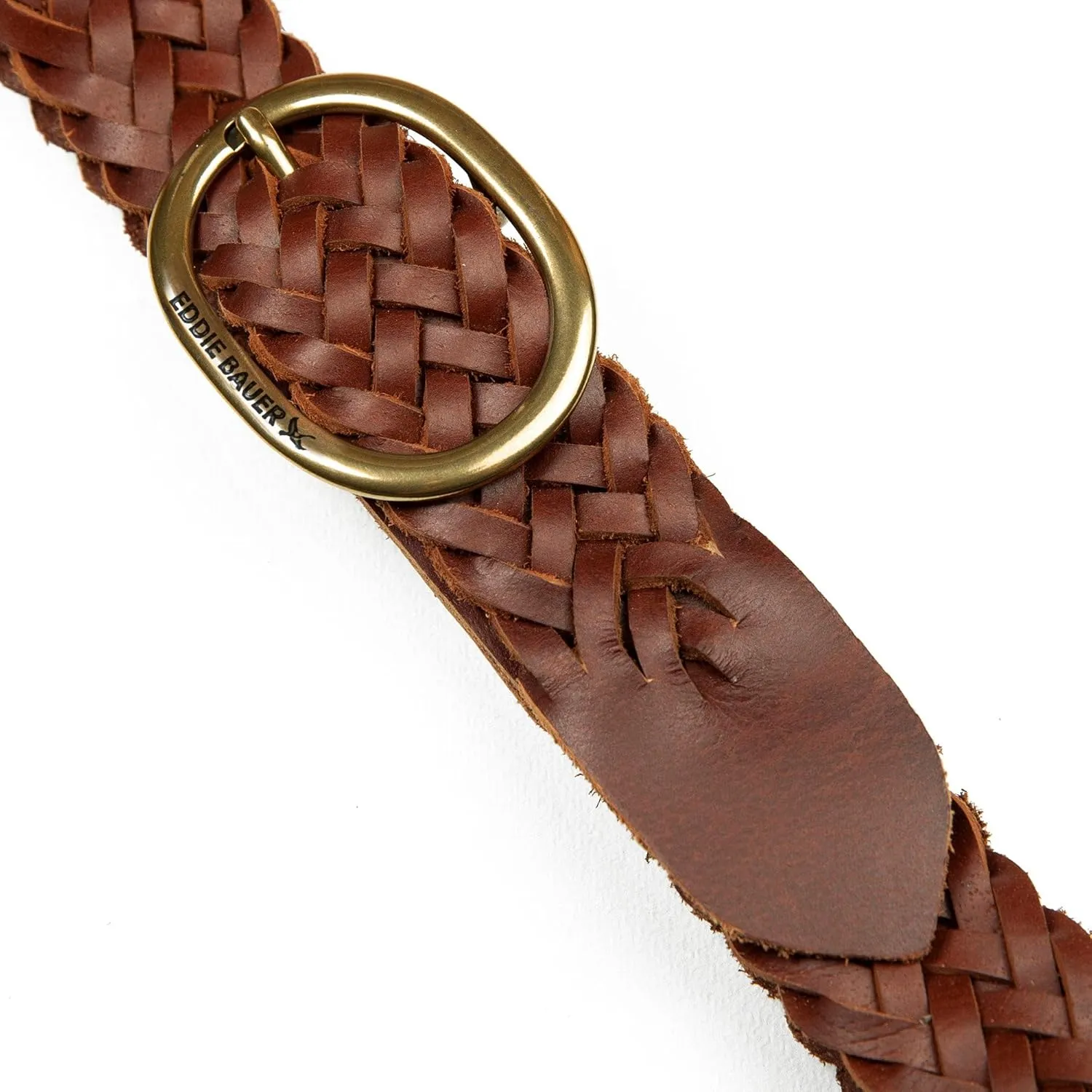 Eddie Bauer Women's Casual Leather Belts with Durable Metal Buckle