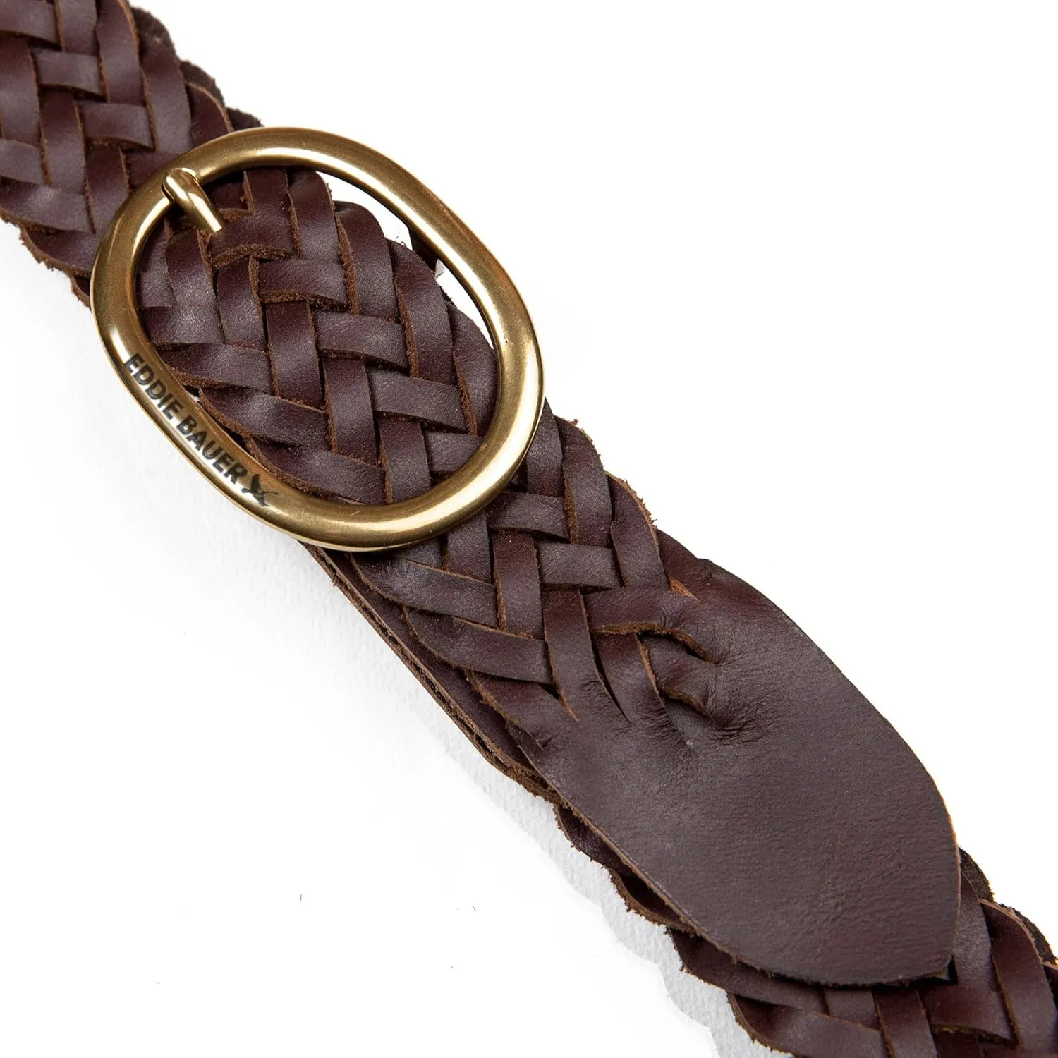 Eddie Bauer Women's Casual Leather Belts with Durable Metal Buckle