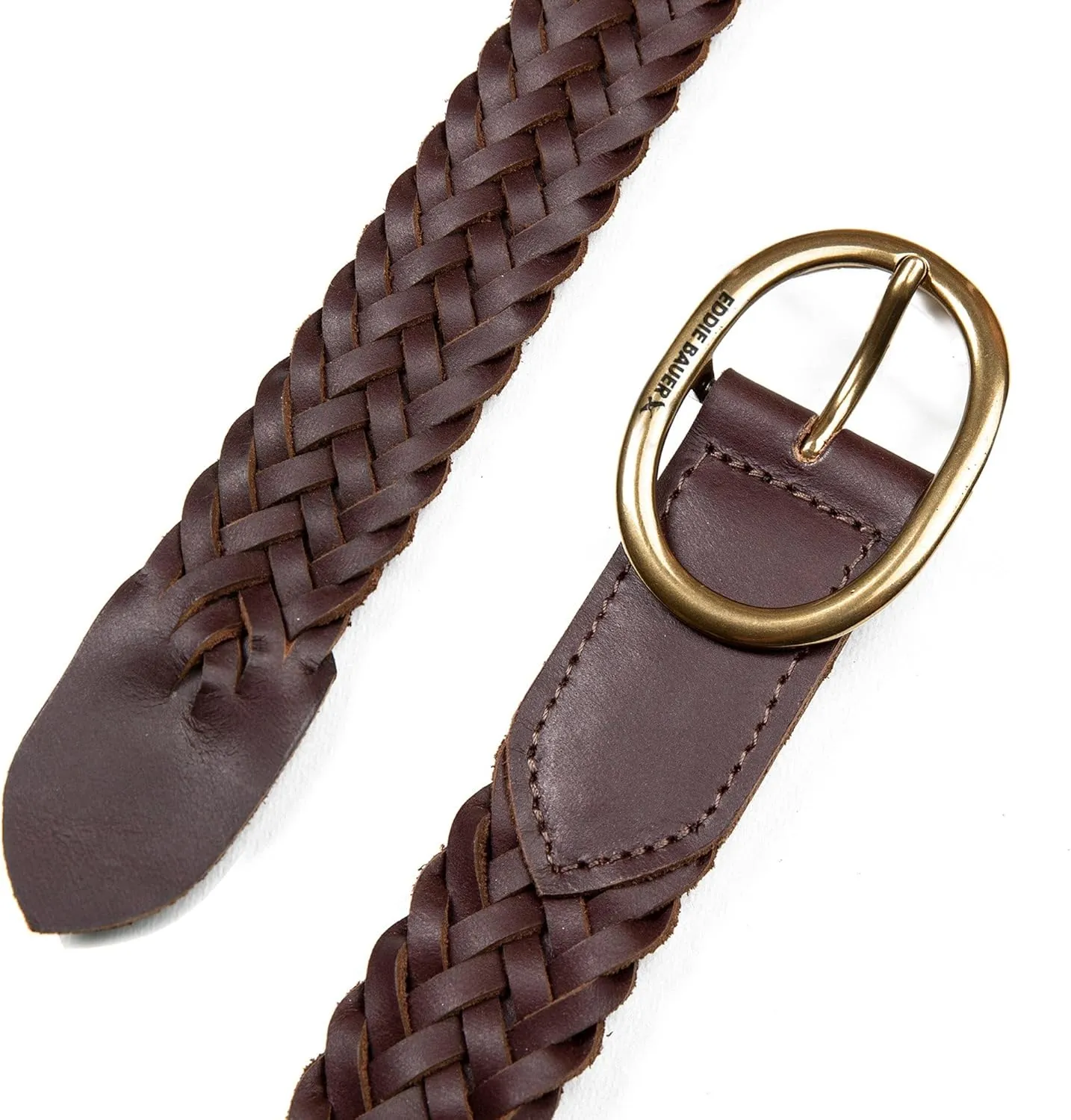 Eddie Bauer Women's Casual Leather Belts with Durable Metal Buckle