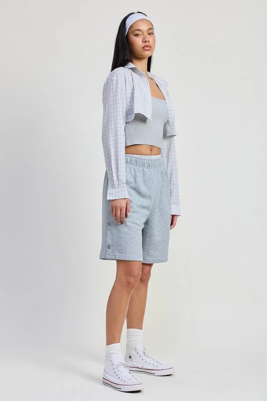 ELASTIC WAISTBAND SHORTS