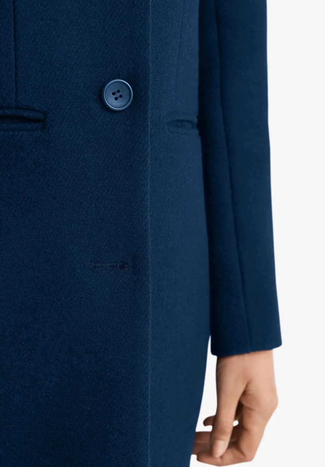 ellos Plus Size Classic Wool-Blend Coat