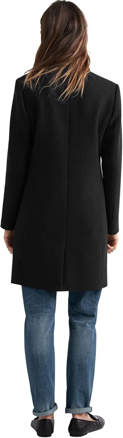 ellos Plus Size Classic Wool-Blend Coat