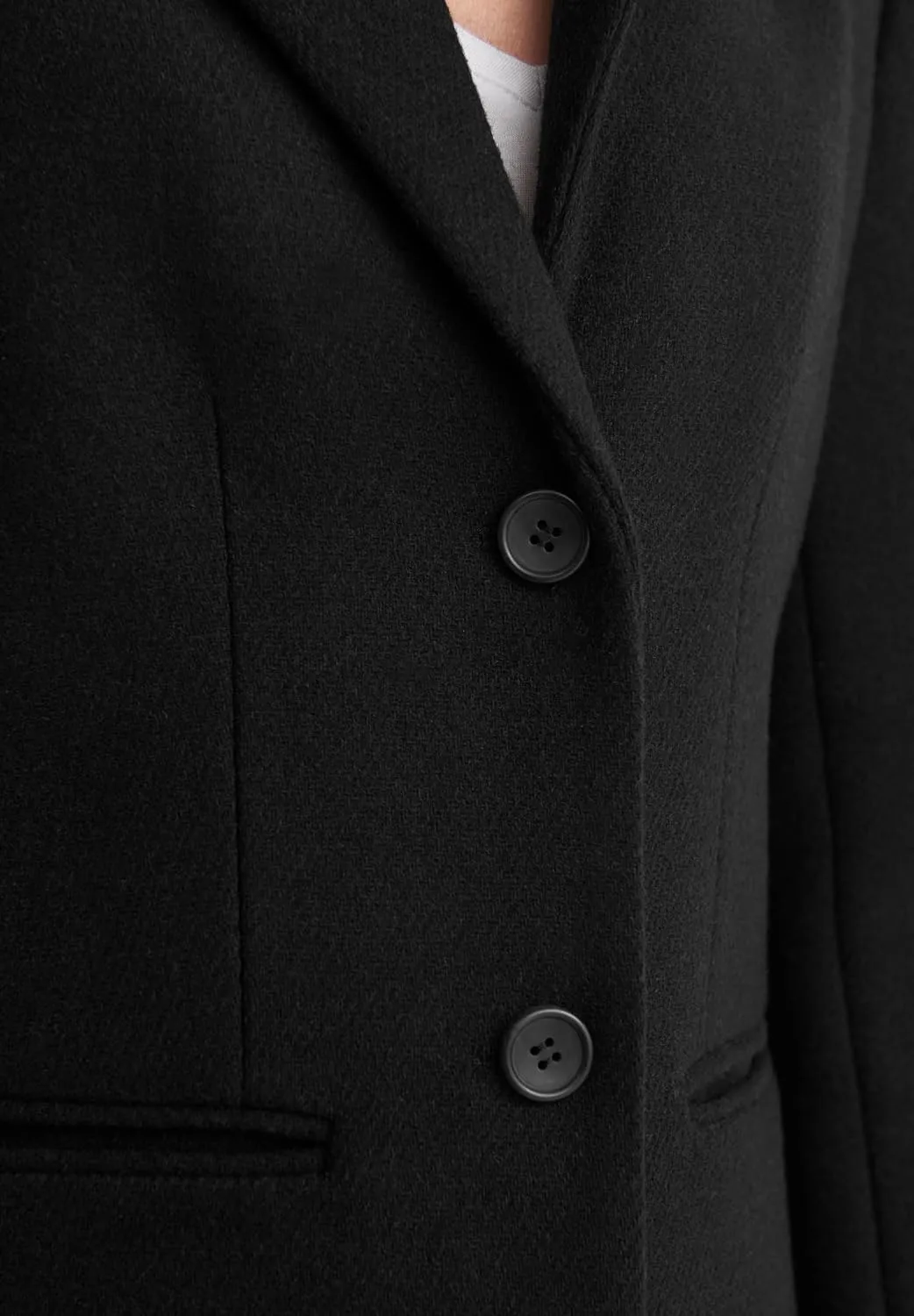 ellos Plus Size Classic Wool-Blend Coat