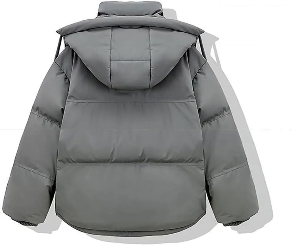 Fjnbbiot Winter Jacket Women Thick Down Cotton Padded Cold Coat Female Loose Overcoat Fashon Hooded Short Parkas