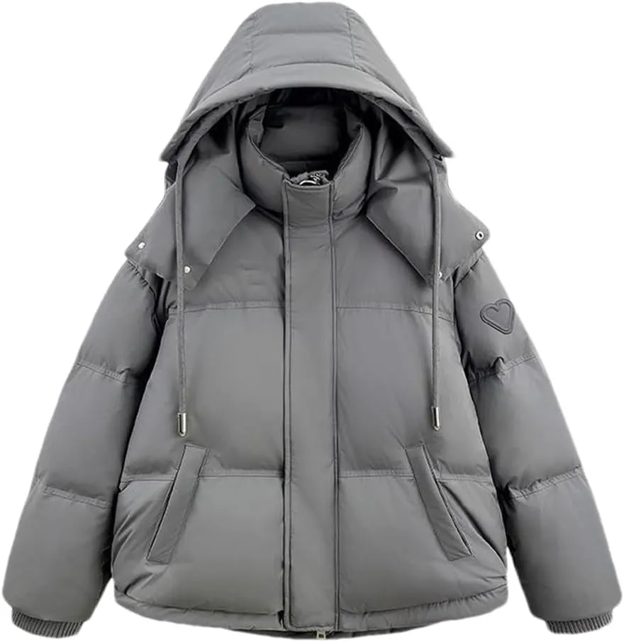 Fjnbbiot Winter Jacket Women Thick Down Cotton Padded Cold Coat Female Loose Overcoat Fashon Hooded Short Parkas