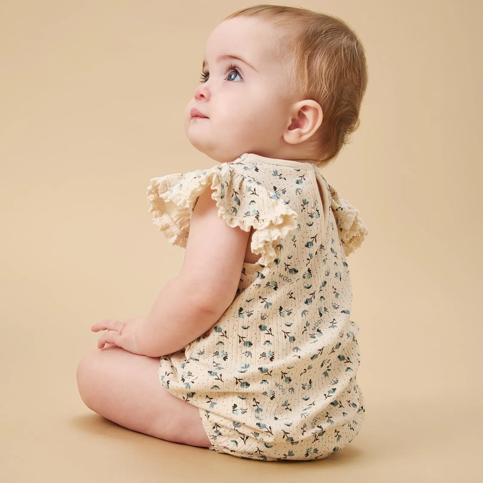 Floral Frilled Ribbed Bloomer