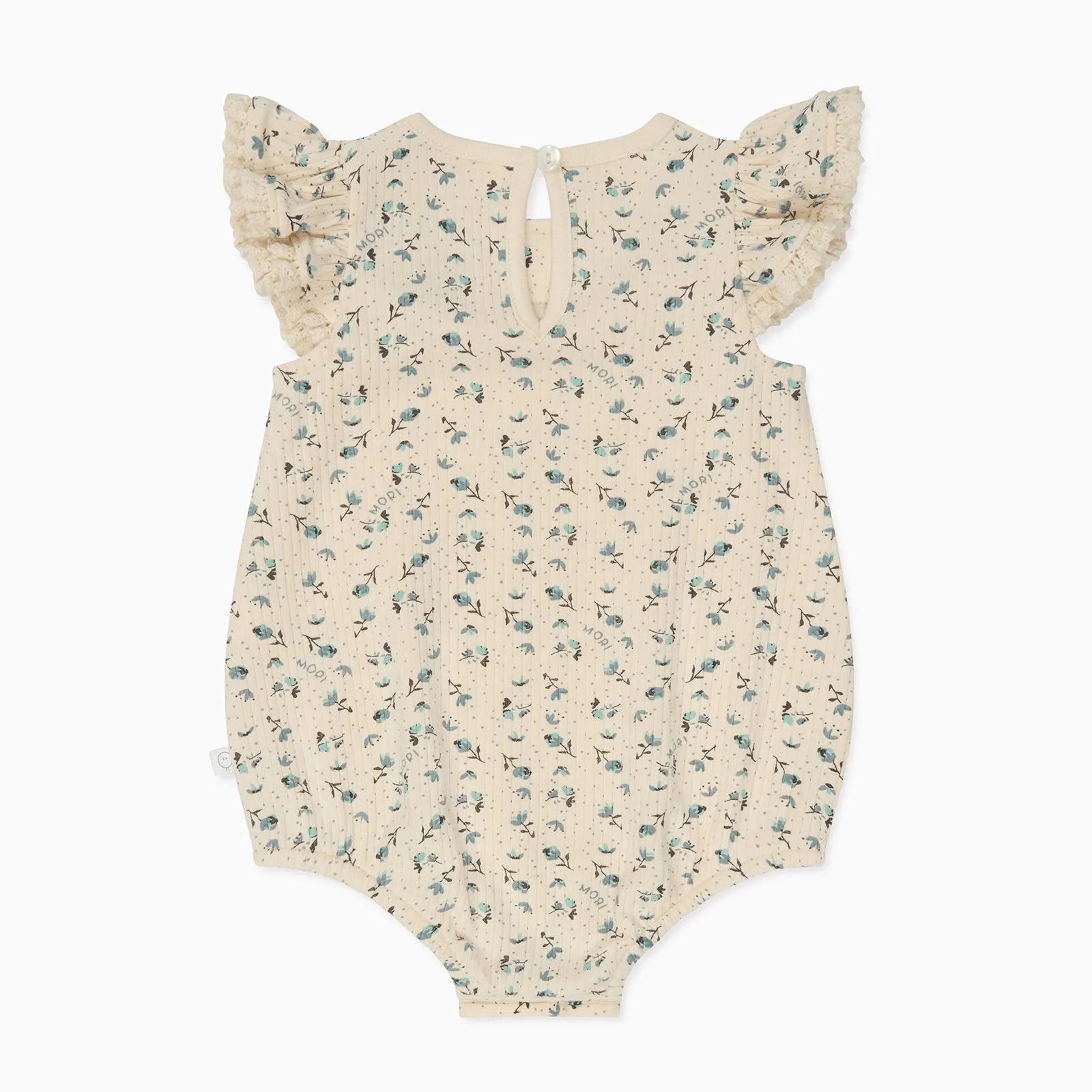 Floral Frilled Ribbed Bloomer