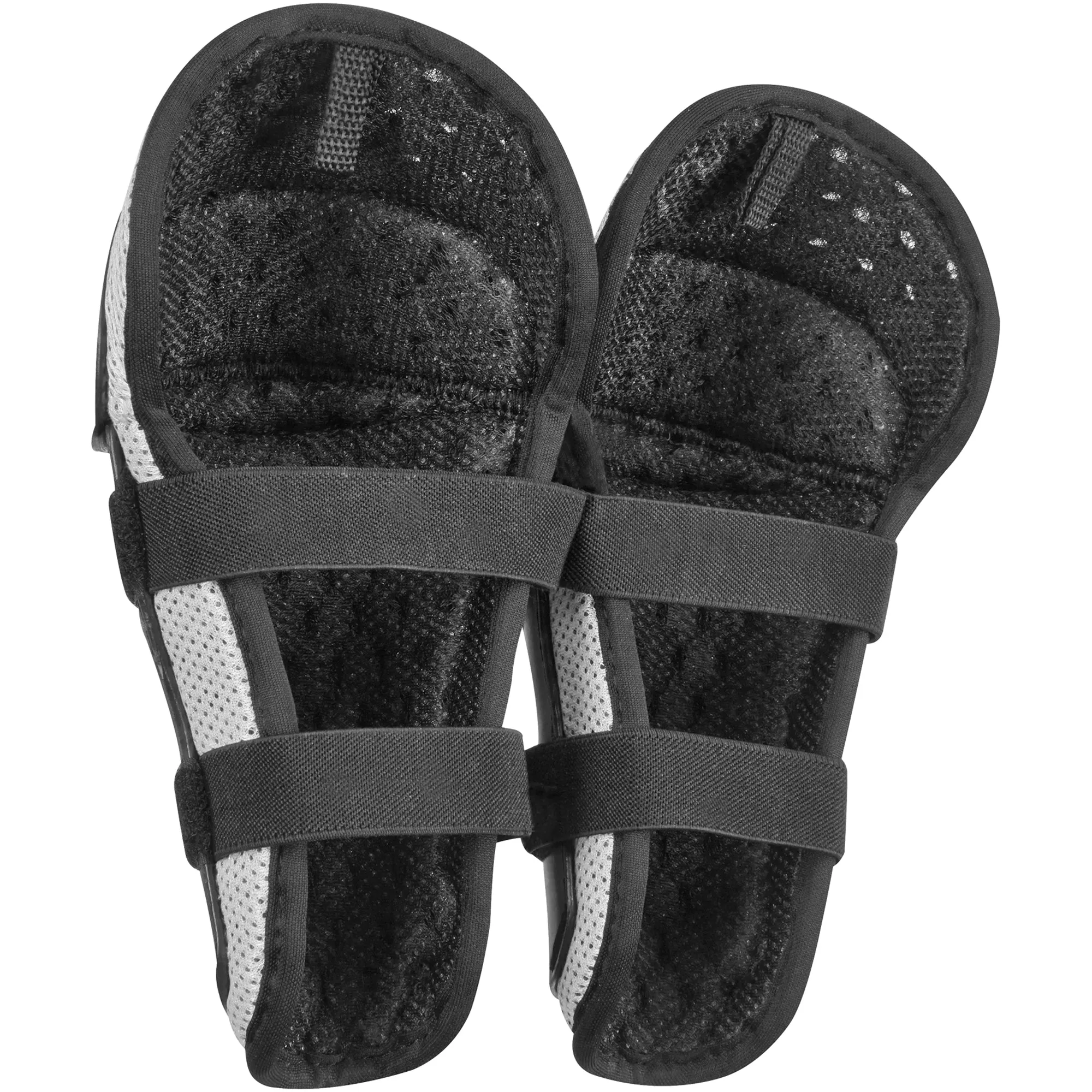 Fox Pee Wee Titan Knee/Shin Guards (Black/Silver)