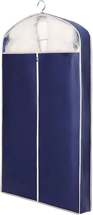 Garment Bags for Hanging ClothesSuit Bags Covers with Zipper, Durable Garment Bags for Storagefor Suits, Gowns, Shirts, Jackets(Blue,43.3in/110cm)