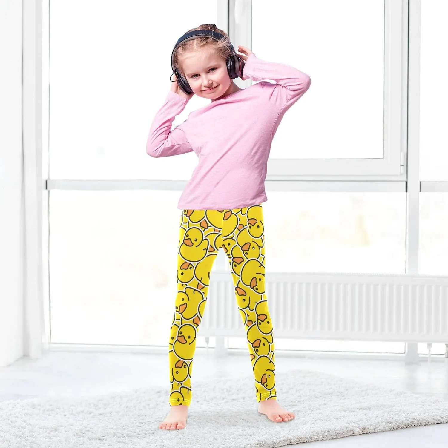 Girls Prints Leggings Yoga Pants Tights Trousers for Kids in 4T to 10 Years
