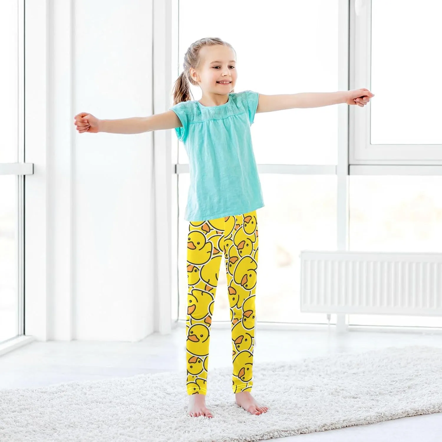Girls Prints Leggings Yoga Pants Tights Trousers for Kids in 4T to 10 Years