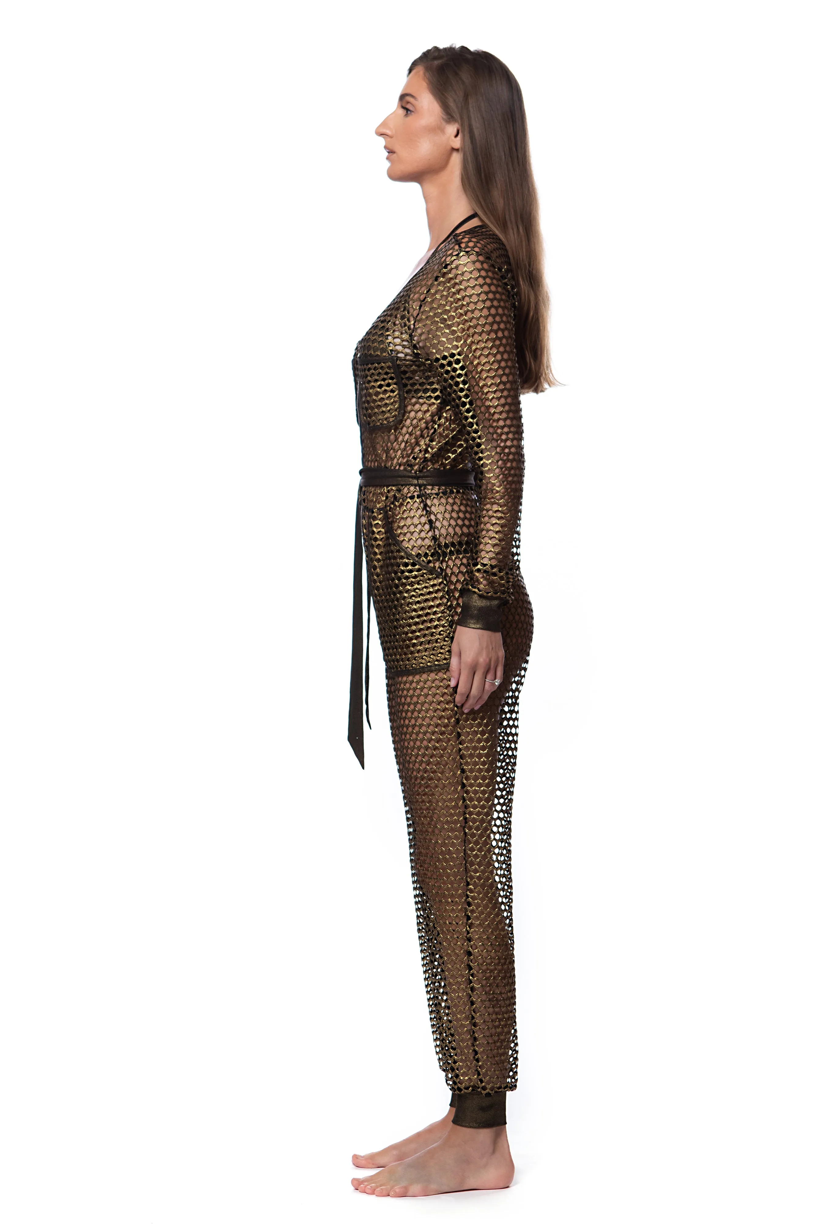 Go Fish Metallic Jumpsuit