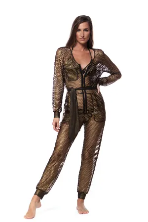 Go Fish Metallic Jumpsuit