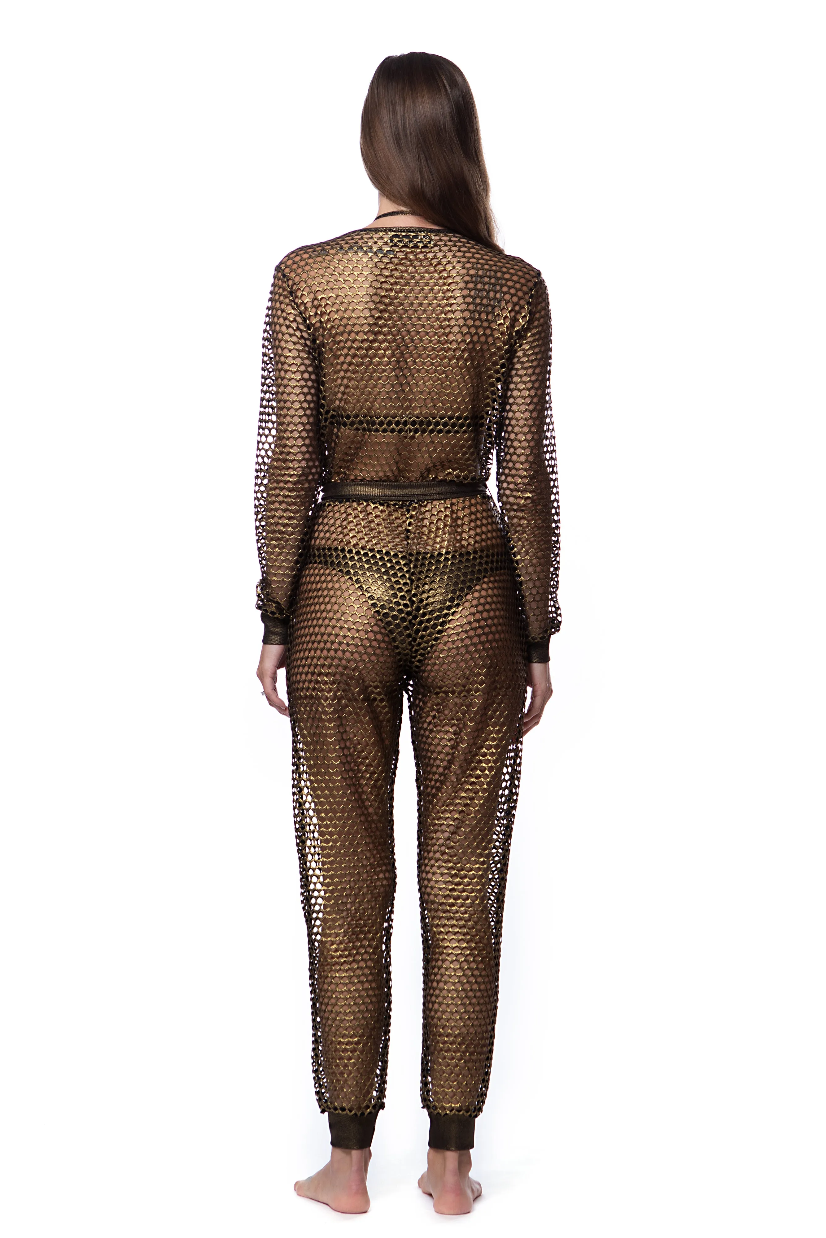 Go Fish Metallic Jumpsuit
