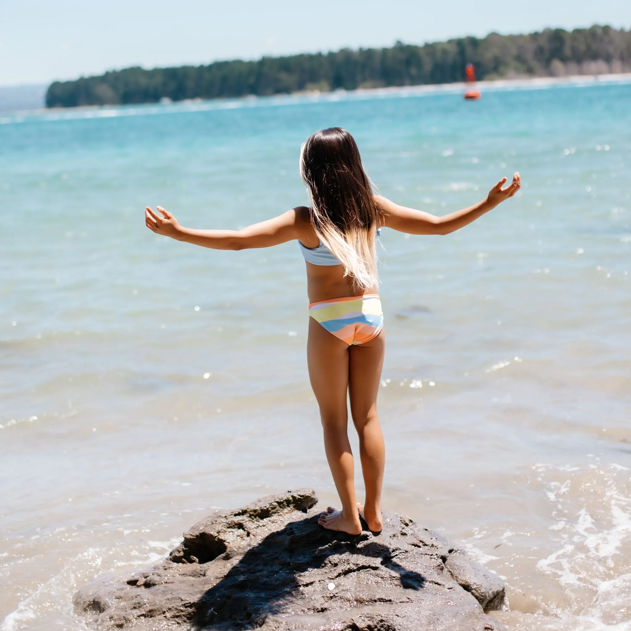 Good Vibes Frilled Bandeau Bikini