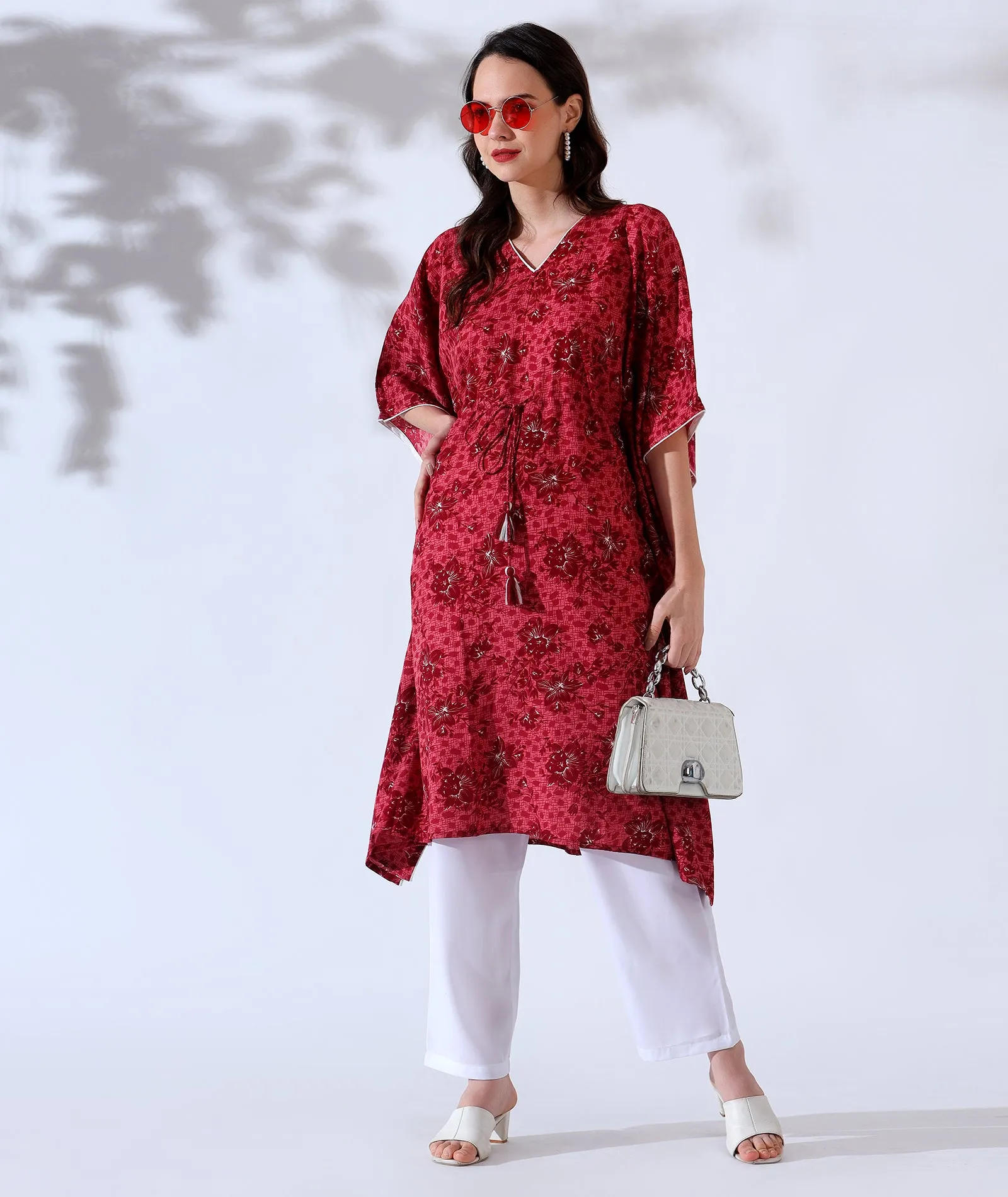 Graceful Drapes Kaftan Style Suit-Set of 2