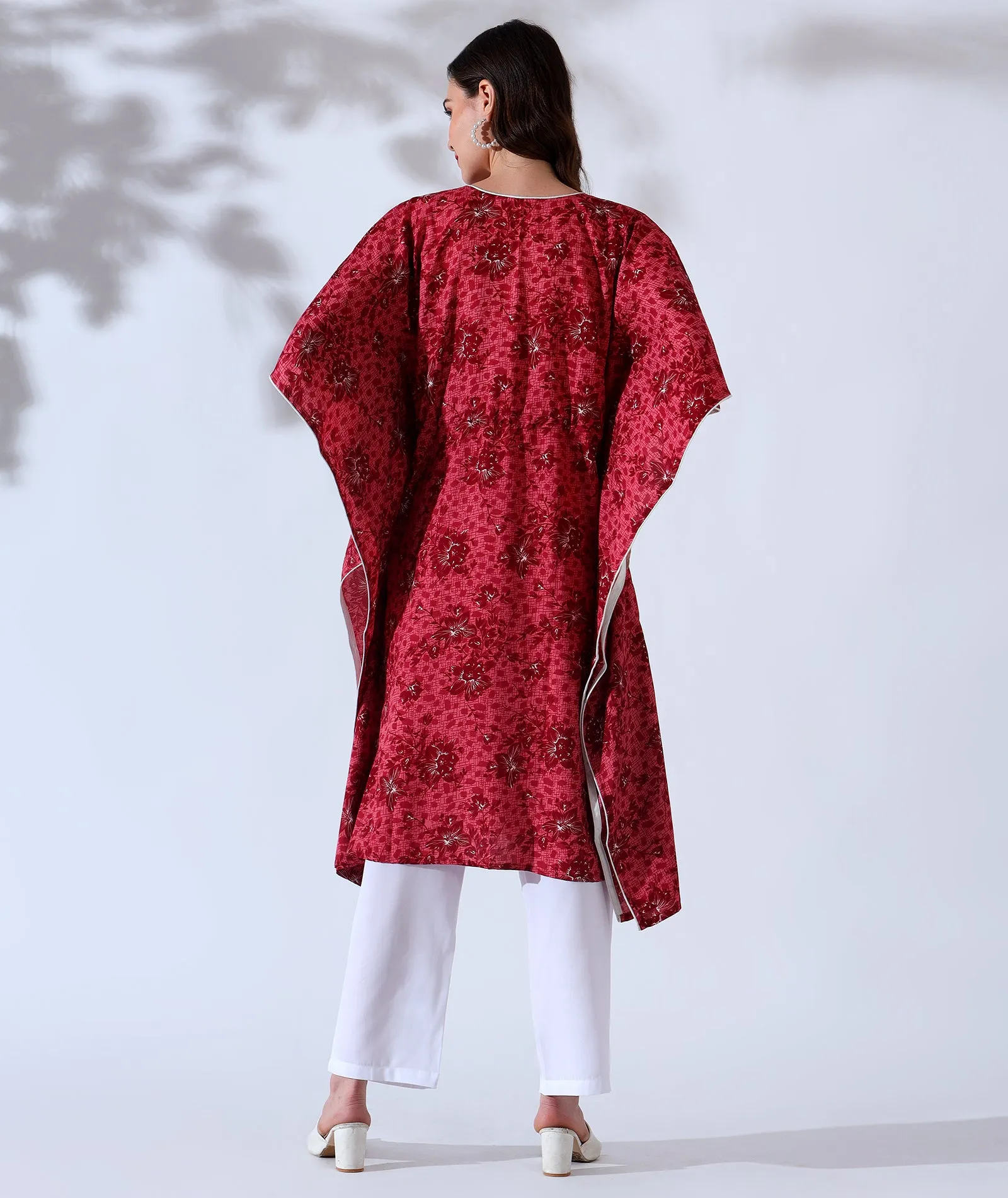 Graceful Drapes Kaftan Style Suit-Set of 2