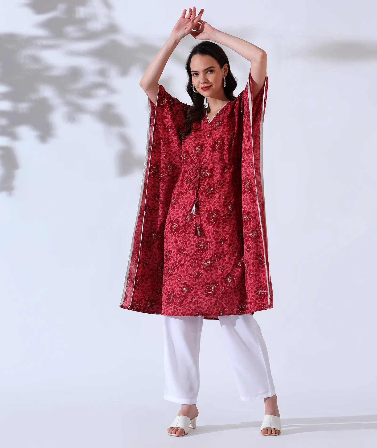 Graceful Drapes Kaftan Style Suit-Set of 2