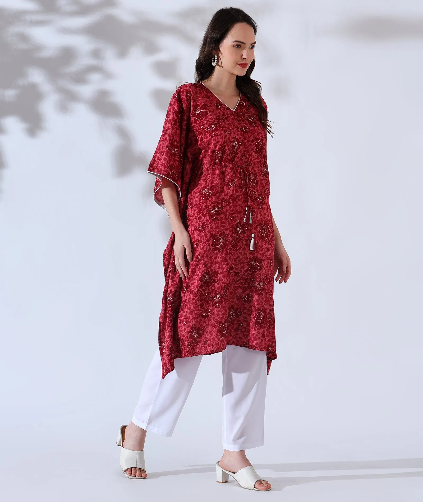 Graceful Drapes Kaftan Style Suit-Set of 2