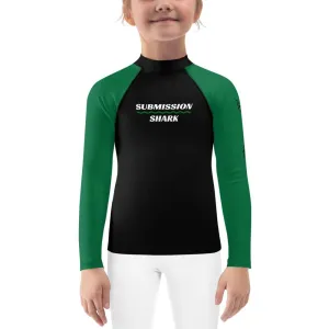 Green SS Premium Standard ~ Kid's Rash Guard