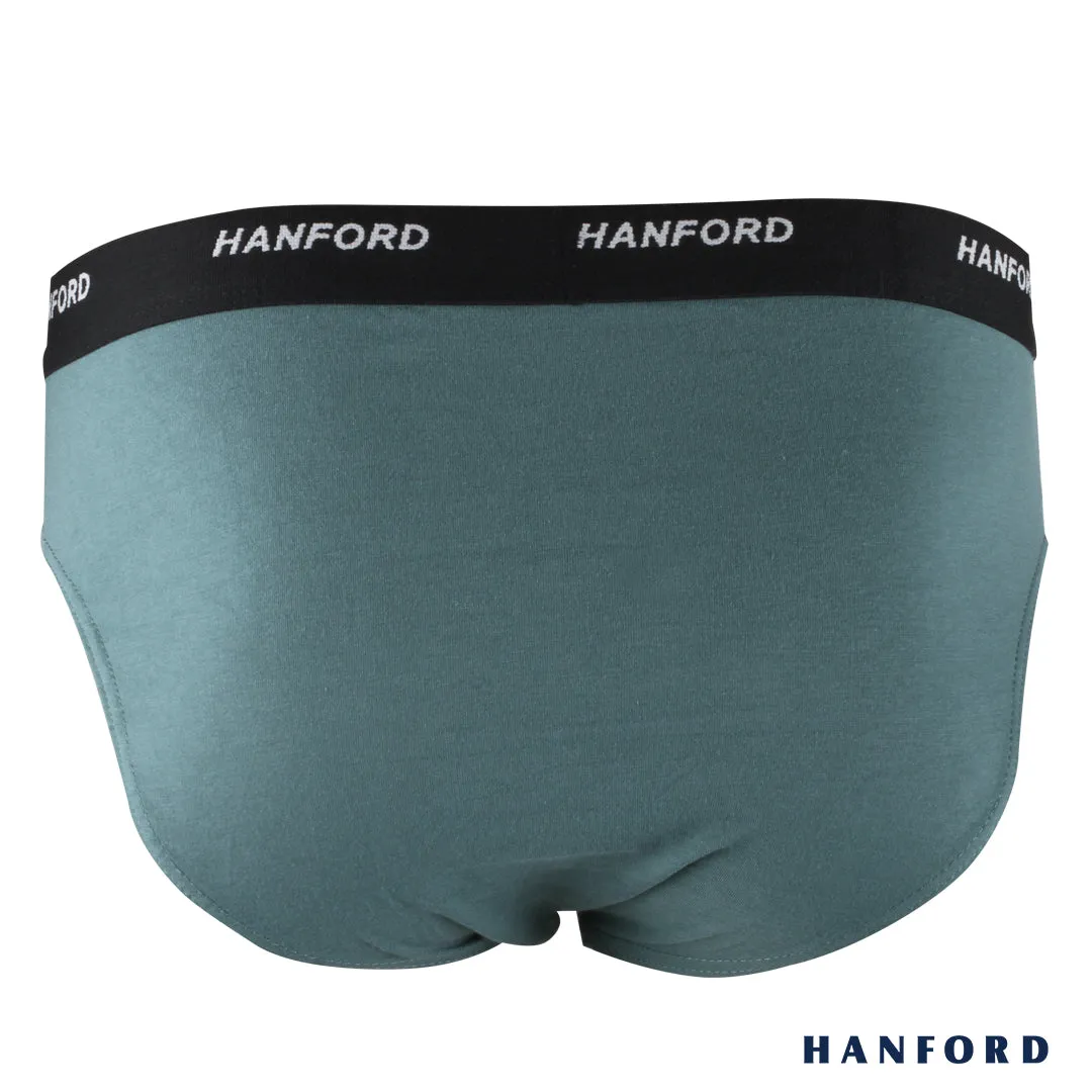 Hanford Men Regular Cotton Briefs OG Maxx - Green Top (1PC/Single Pack)