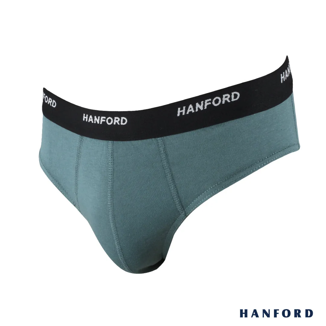 Hanford Men Regular Cotton Briefs OG Maxx - Green Top (1PC/Single Pack)