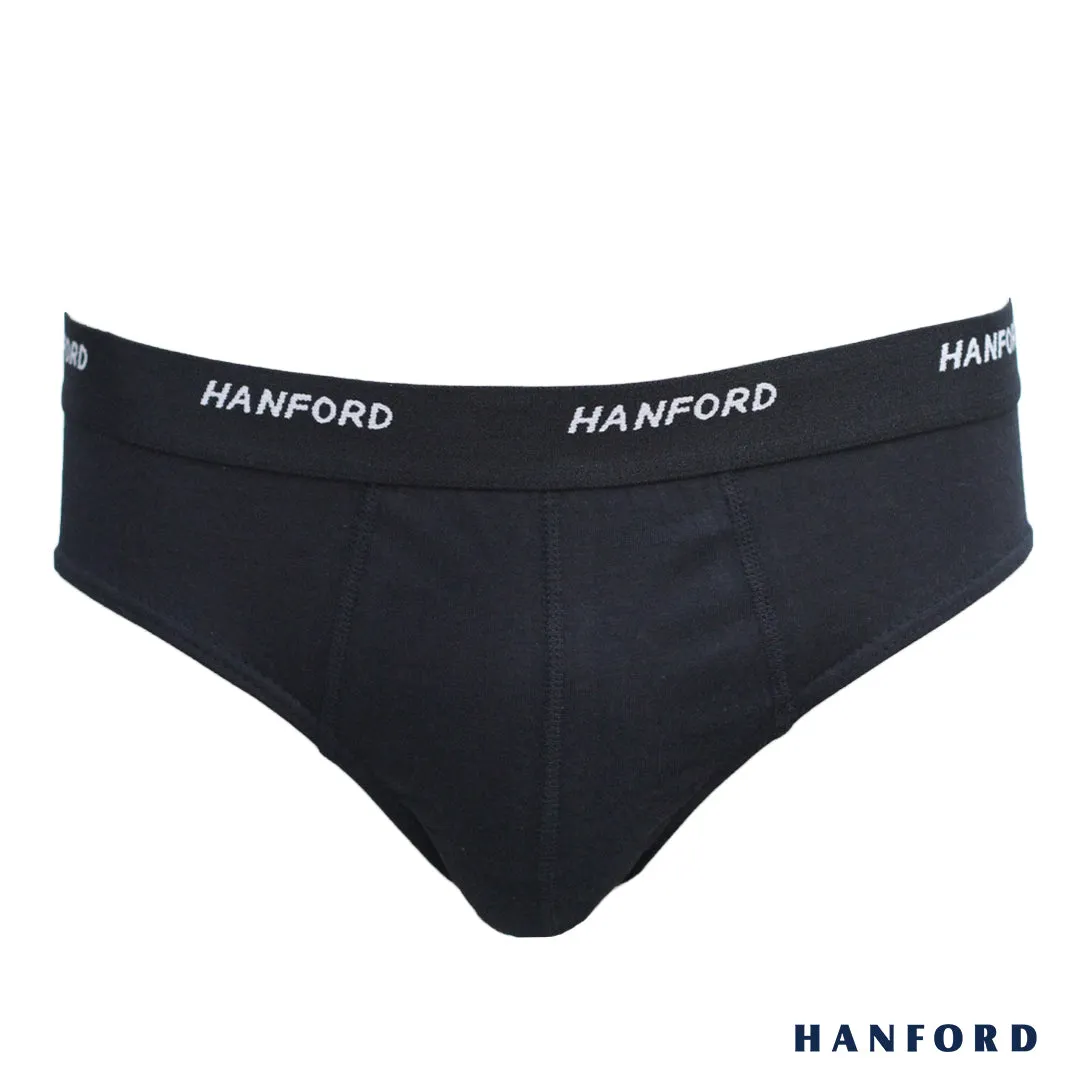 Hanford Men Regular Cotton Briefs OG Maxx - Jet Black (1PC/Single Pack)