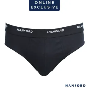Hanford Men Regular Cotton Briefs OG Maxx - Jet Black (1PC/Single Pack)