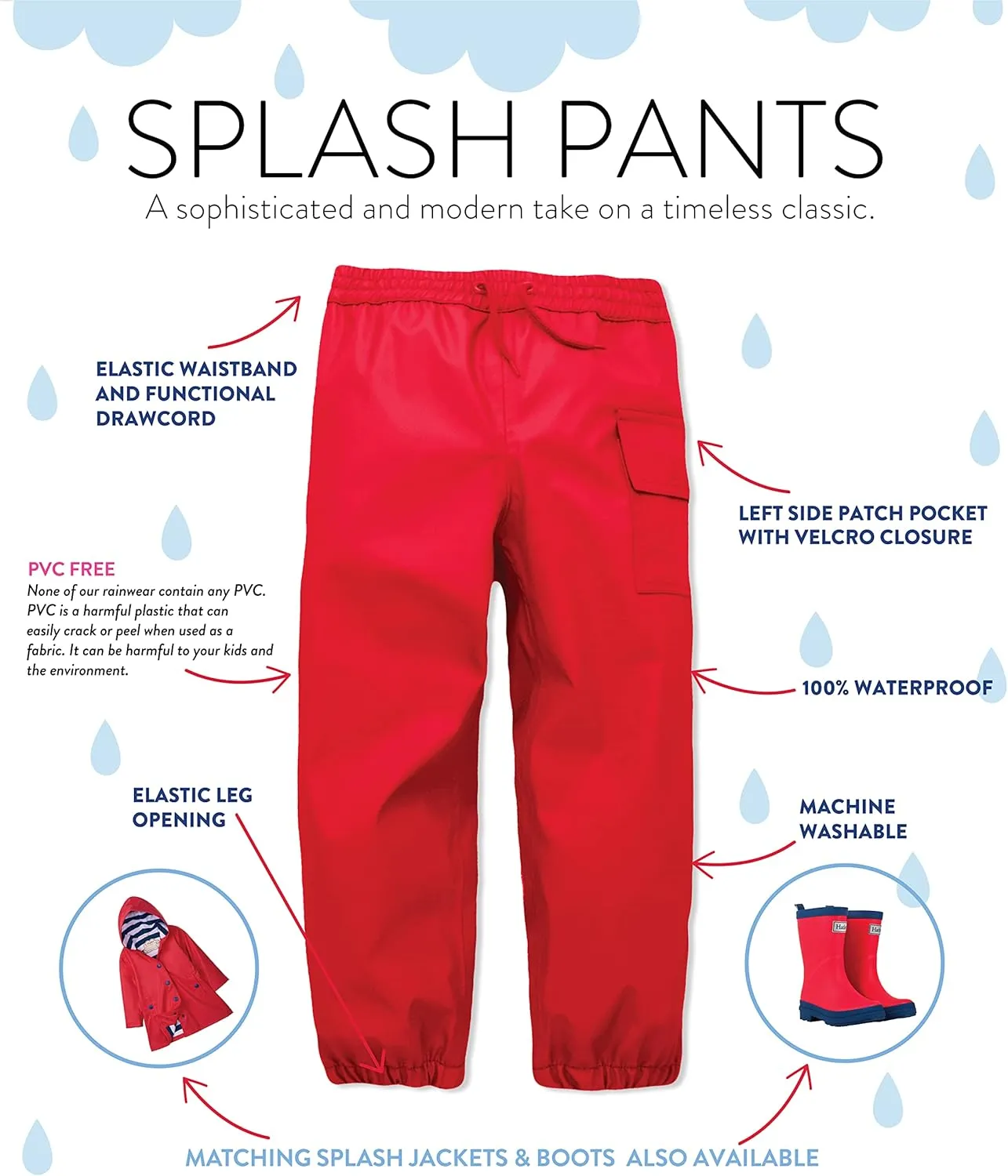 Hatley Kids' Rain Pants