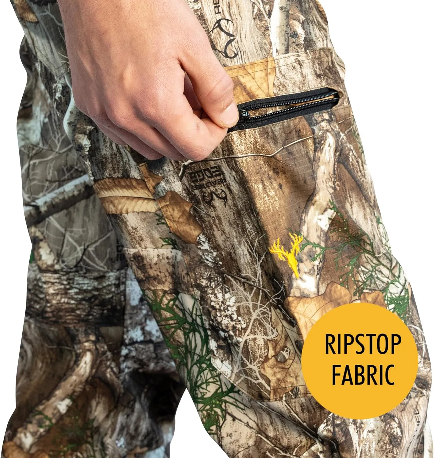 HOT SHOT Mens Camo Hunting Performance Pant  Camouflage Outdoor Pants for Men
