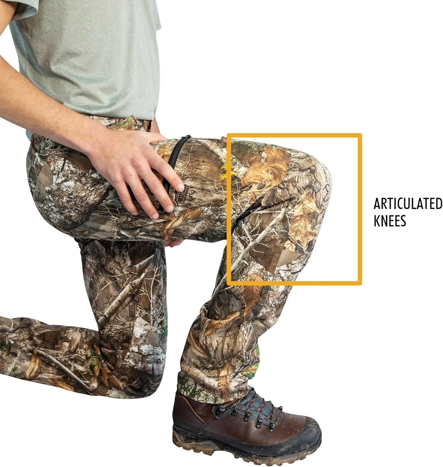 HOT SHOT Mens Camo Hunting Performance Pant  Camouflage Outdoor Pants for Men