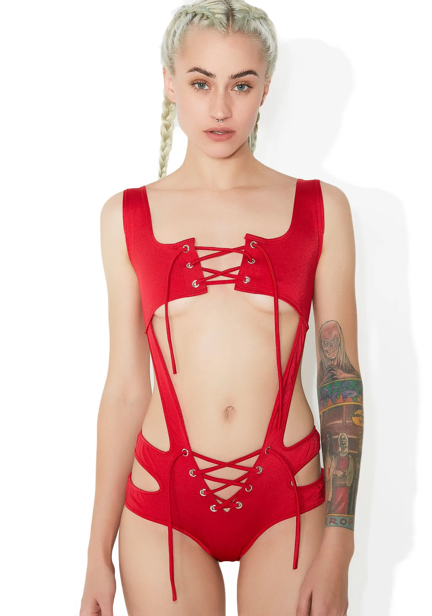 Hot Suckerpunch Cutout Bodysuit