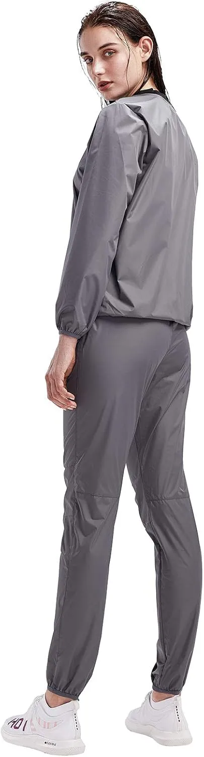 HOTSUIT Sauna Suit Women Durable Gym Workout Sauna Jacket Pants Sweat Suits