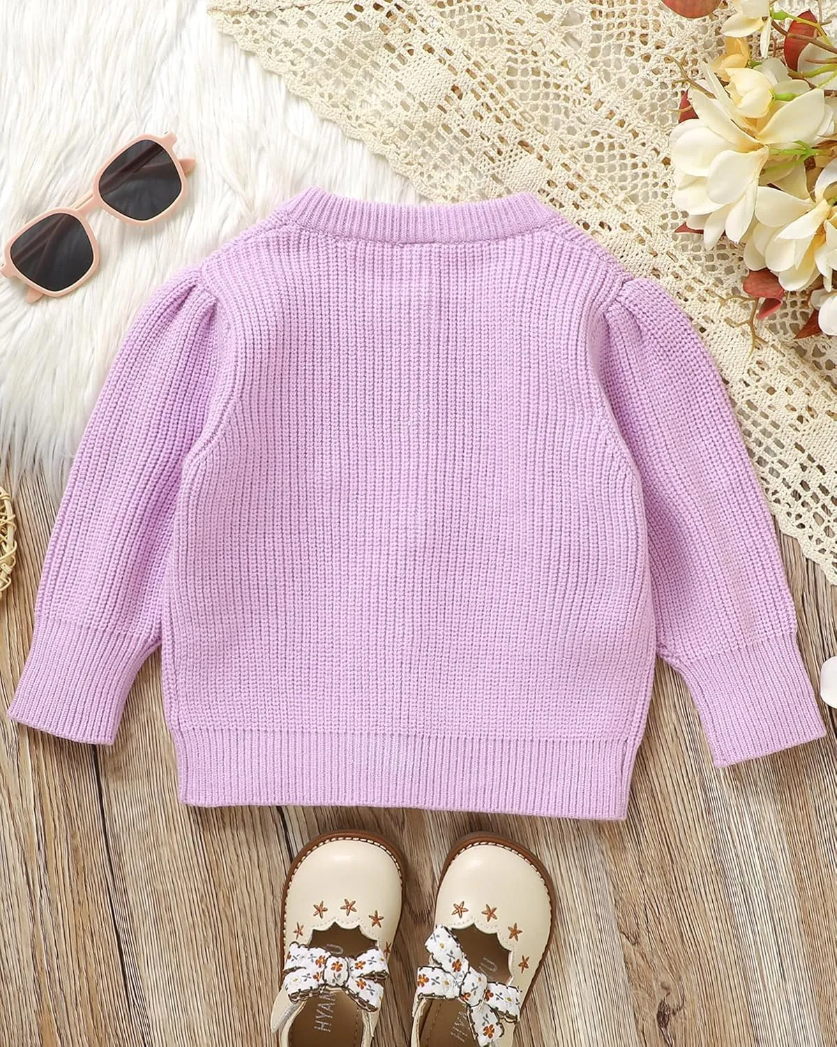 Infant Toddler Baby Girl Oversized Sweater Long Sleeve Sweaters Fall Winter Tops Clothes