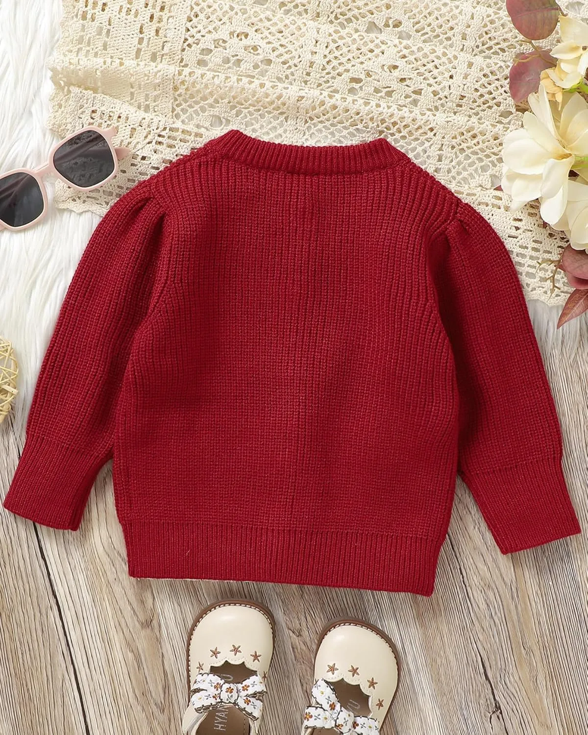 Infant Toddler Baby Girl Oversized Sweater Long Sleeve Sweaters Fall Winter Tops Clothes