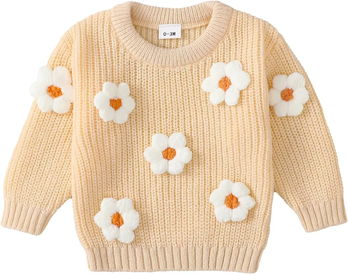 Infant Toddler Baby Girl Oversized Sweater Long Sleeve Sweaters Fall Winter Tops Clothes