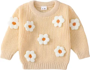 Infant Toddler Baby Girl Oversized Sweater Long Sleeve Sweaters Fall Winter Tops Clothes