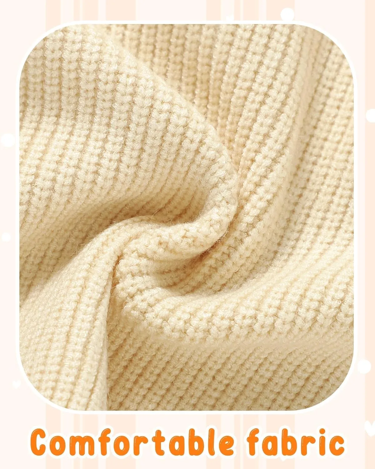 Infant Toddler Baby Girl Oversized Sweater Long Sleeve Sweaters Fall Winter Tops Clothes