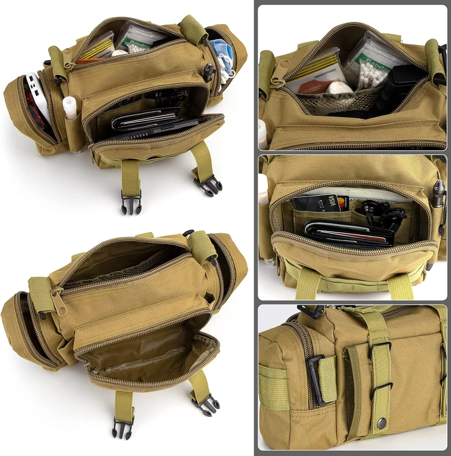 IronSeals Molle Tactical Sport Duffle Bag Water Resistant Deployment Bag (#3)
