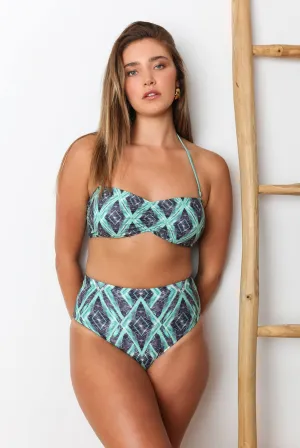Jungle Reversible High-Waisted Bikini Bottom