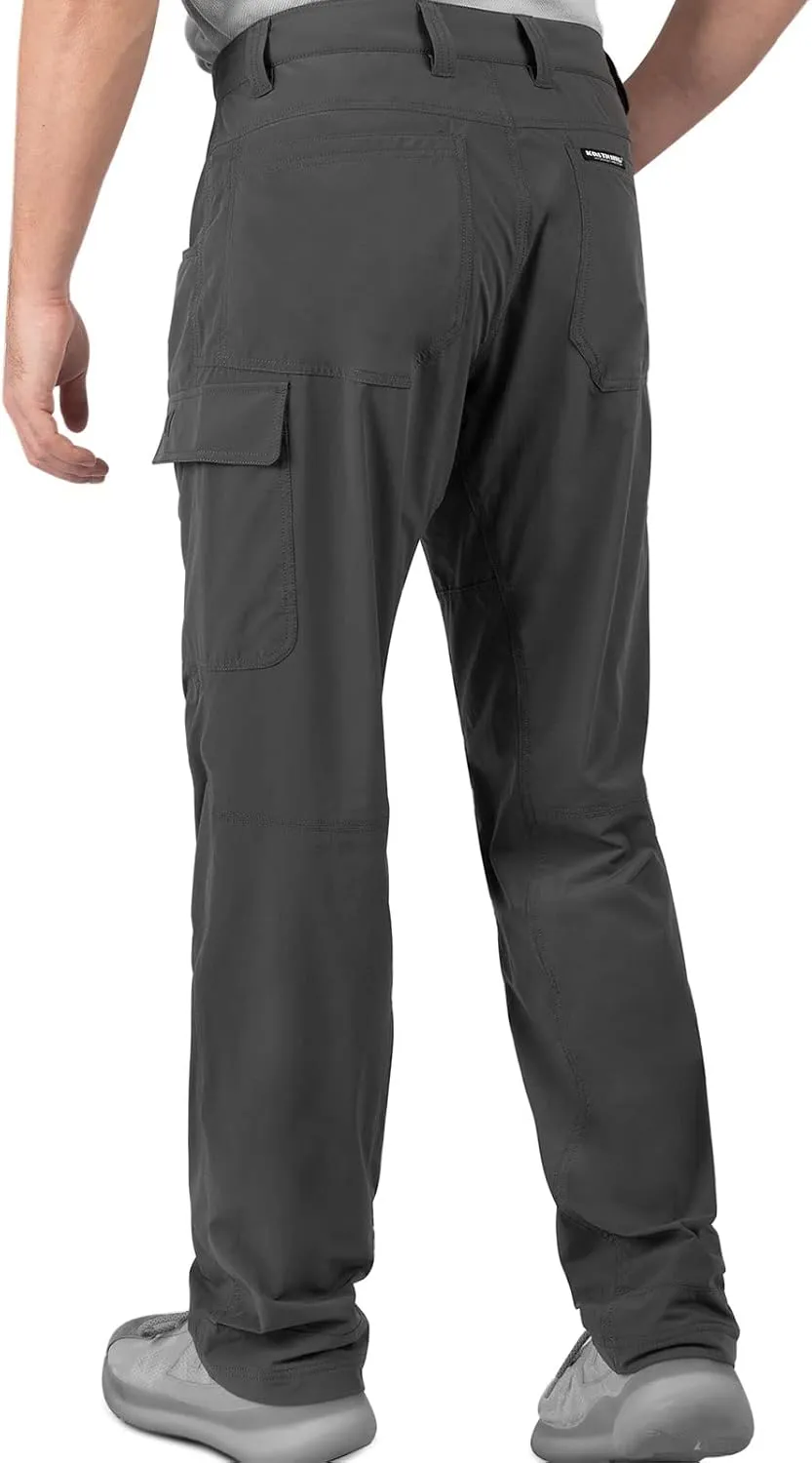 KastKing Wind Crest Fishing Hiking Pants, Water Repellent Lightweight Mens Travel Climbing Pants, UPF 50  Stretch Material