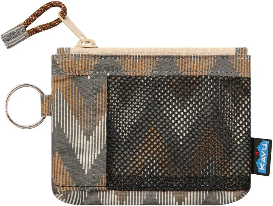 KAVU Stafford Zip Wallet Water Resistant Hiking Pouch - Chevron Peak