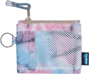 KAVU Stafford Zip Wallet Water Resistant Hiking Pouch - Spiral Tie Dye