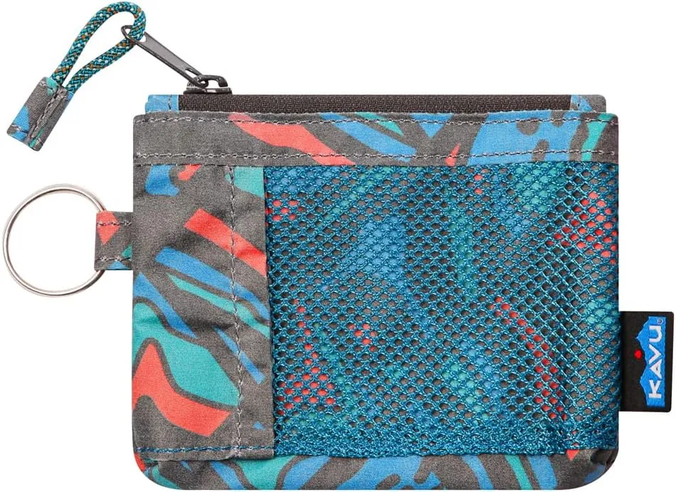 KAVU Stafford Zip Wallet Water Resistant Hiking Pouch - Topo Smash