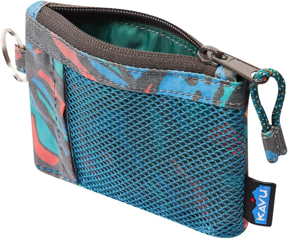 KAVU Stafford Zip Wallet Water Resistant Hiking Pouch - Topo Smash