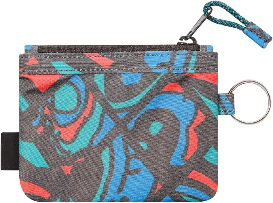 KAVU Stafford Zip Wallet Water Resistant Hiking Pouch - Topo Smash