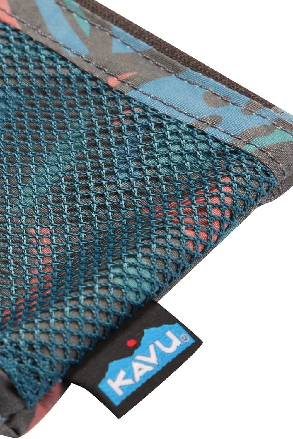 KAVU Stafford Zip Wallet Water Resistant Hiking Pouch - Topo Smash